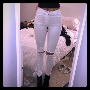 Made Gold off white paint splatter jeans R…